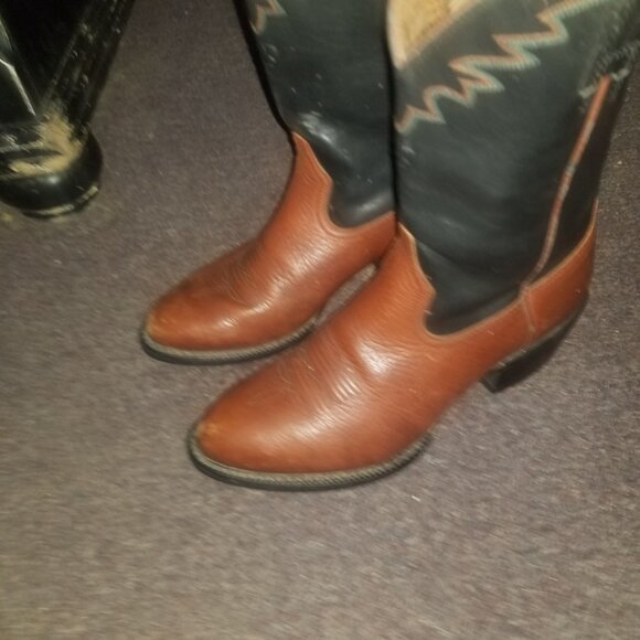 ARIAT EUC MENS 34693 WESTERN COWBOY LEATHER HEELED BOOTS - Picture 3 of 11